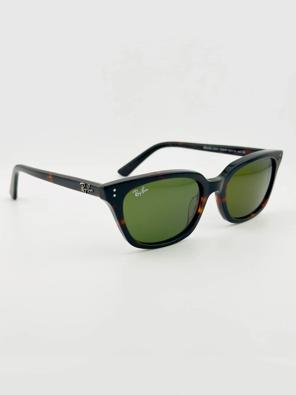Ray-Ban Sunglasses RB4456 Zaya Bio Based Polished Havana Frame Green Lens UNISEX